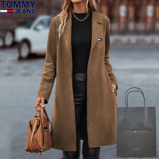 Casual cashmere long coat